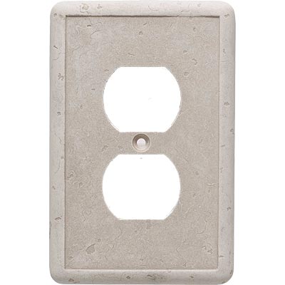 Questech Questech Dorset Switch Plates - Travertine Single Duplex Tile & Stone