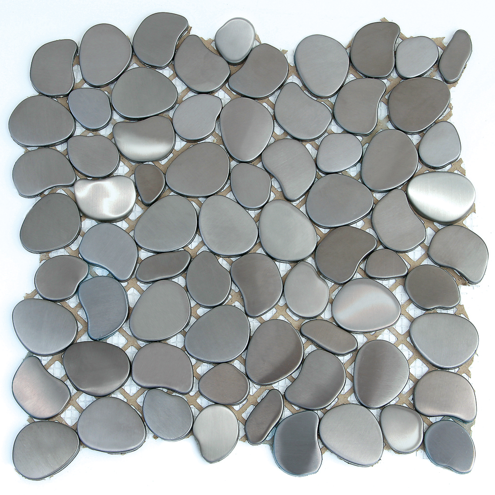 Solistone Solistone Freeform 11 x 11 Astro (Brushed Silver) Tile & Stone