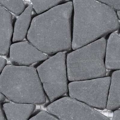 Solistone Solistone Charcoal Sandstone Charcoal Irregular Mosaic Tile & Stone