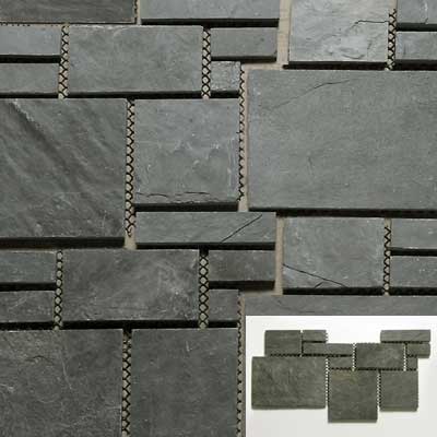 Solistone Solistone Versailles Slate 25 x 12 Mansart Tile & Stone