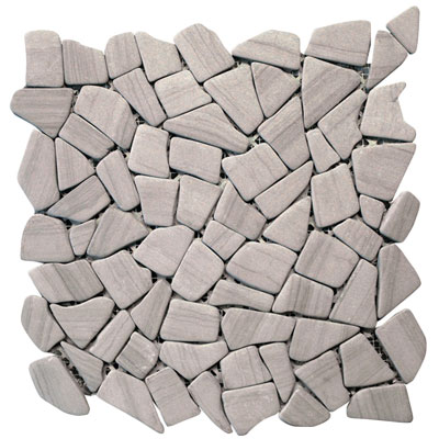 Solistone Solistone Haisa Marble Irregular Mosaic 12 x 12 Haisa Dark Irregular Mosaic Tile & Stone