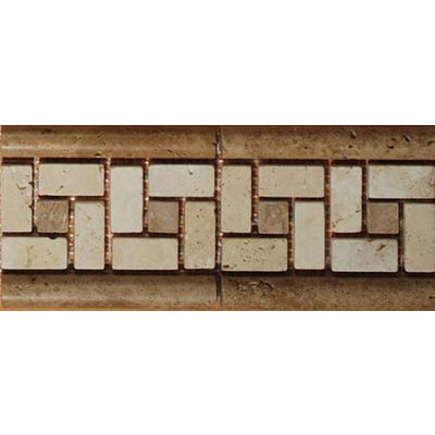 Tesoro Tesoro Decorative Collection - Siras 3.5 x 8.5 Listello Noce Beige #101 Tile & Stone