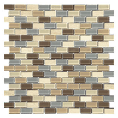 Tesoro Tesoro Stone & Glass - Staggered Mini Mosaics 07 Tile & Stone