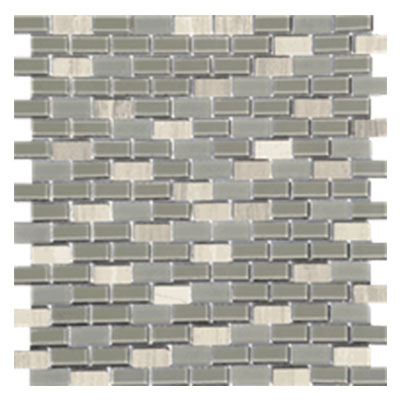 Tesoro Tesoro Stone & Glass - Staggered Mini Mosaics 15 Tile & Stone