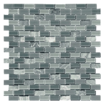 Tesoro Tesoro Stone & Glass - Staggered Mini Mosaics 16 Tile & Stone