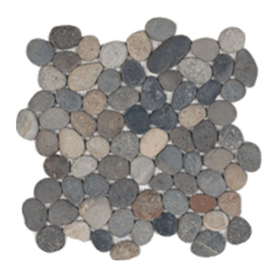 Tesoro Tesoro Ocean Stone Mosaic Pebbles Mixed Earth Tile & Stone