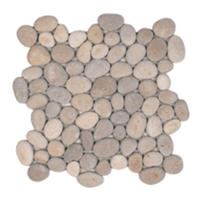 Tesoro Tesoro Ocean Stone Mosaic Pebbles Tan Tile & Stone