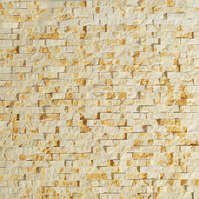 Tesoro Tesoro Precious Stones Split Face Mosaic Gold Beige Tile & Stone