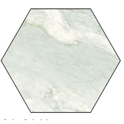 Tesoro Tesoro Di Cava Hexagon 16 x 14 Bardiglio Tile & Stone