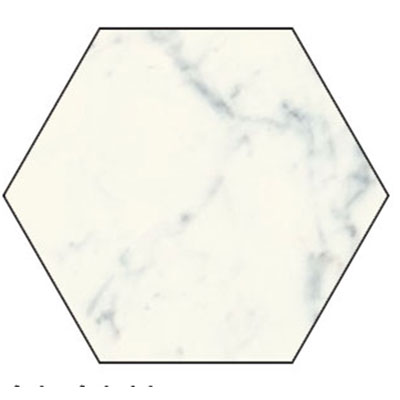 Tesoro Tesoro Di Cava Hexagon 16 x 14 Carrara Tile & Stone