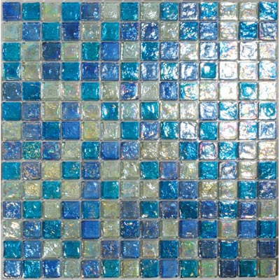 Tesoro Tesoro Reflections Blends - 1 x 1 Mixed Mosaic #6 Blended Tile & Stone
