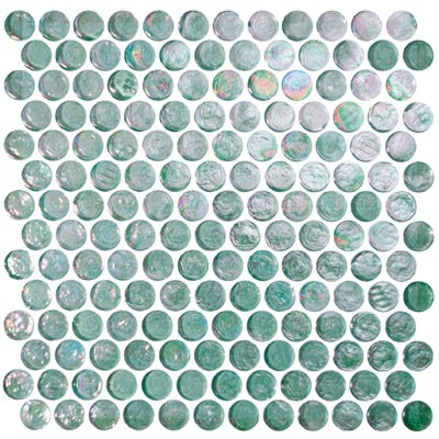 Tesoro Tesoro Reflections - Penny Rounds Mosaic Tourmaline Tile & Stone
