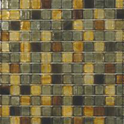 Tesoro Tesoro Artisan Glass Blends 1 x 1 Mosaic Wentworth Tile & Stone