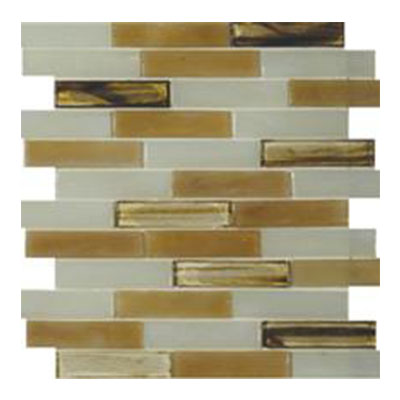 Tesoro Tesoro Artisan Glass Blends 1 x 4 Mosaic Carlyle Tile & Stone