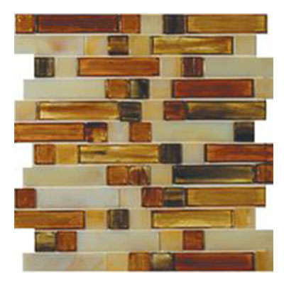 Tesoro Tesoro Artisan Glass Blends Mixed Mosaic Kensington Tile & Stone