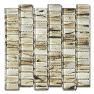 Tesoro Tesoro Dew Drops 1 x 2 Mosaic Aquaduct Tile & Stone