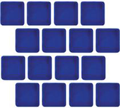 Tesoro Tesoro Harmony 1 x 1 Mosaic Electric Blue Tile & Stone