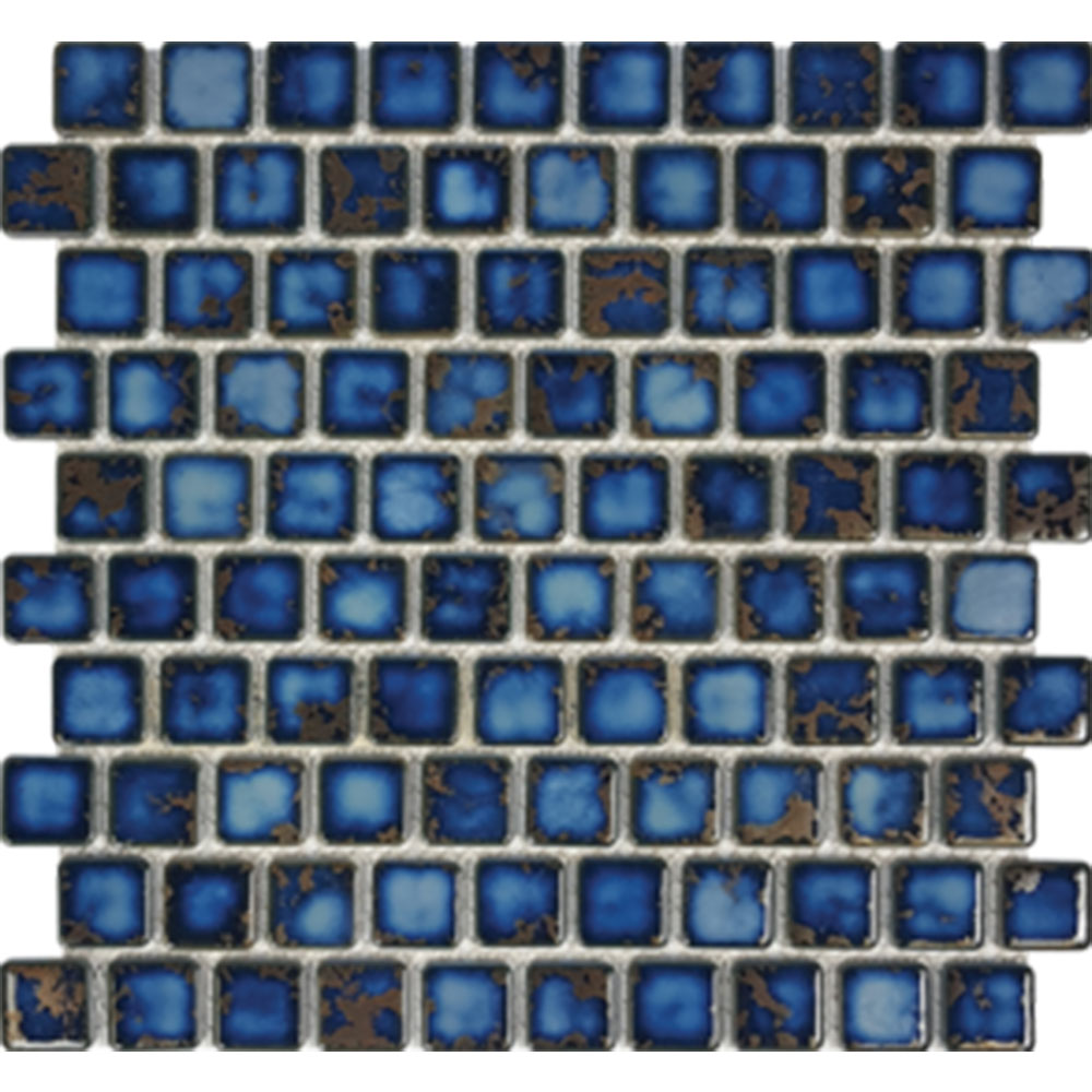 Tesoro Tesoro Harmony 1 x 1 Mosaic Terra Blue Tile & Stone