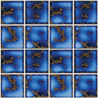 Tesoro Tesoro Harmony 3 x 3 Mosaic Terra Blue Tile & Stone
