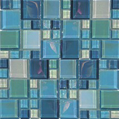Tesoro Tesoro Lux Aqua Random Mosaic Magic Tile & Stone