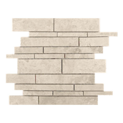 Tesoro Tesoro Pietra Antica Classic Travertine Random Linear Mosaic Crema Tile & Stone