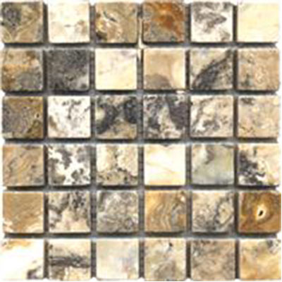 Tesoro Tesoro Pietra Antica Select Travertine Mosaic 1 x 1 Travertine Onyx Tile & Stone