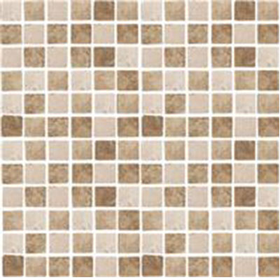 Tesoro Tesoro Pietra Antica Select Travertine Mosaic 1 x 1 Travertino Mix Tumbled Tile & Stone