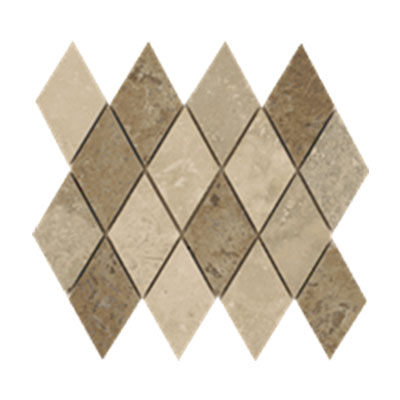 Tesoro Tesoro Pietra Antica Select Travertine Rhombo Mosaic Travertino Mix Tile & Stone