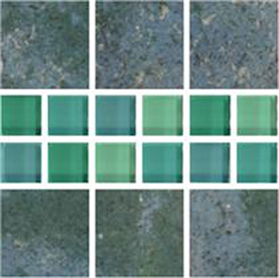 Tesoro Tesoro Prism Mosaic Baltic Aquamarine Tile & Stone