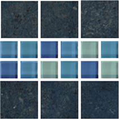 Tesoro Tesoro Prism Mosaic Baltic Blue Tile & Stone