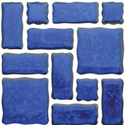 Tesoro Tesoro Reflection Random Mosaic Pacific Blue Tile & Stone
