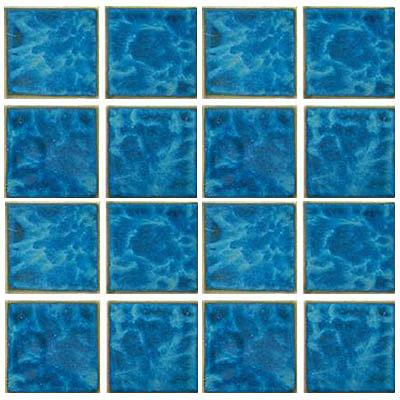 Tesoro Tesoro Reflection 3 x 3 Mosaic Gulf Blue Tile & Stone