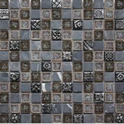 Tesoro Tesoro Stone & Glass - Menagerie Mosaic Posh Tile & Stone