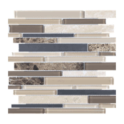 Tesoro Tesoro Stone & Glass - Stainless Mosaic Woodland Park Tile & Stone