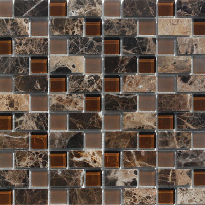 Tesoro Tesoro Stone & Glass - Stair Steps Mosaics #2 Staggered Tile & Stone
