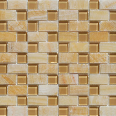 Tesoro Tesoro Stone & Glass - Stair Steps Mosaics #5 Staggered Tile & Stone