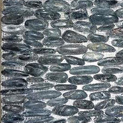 Tilecrest Tilecrest Pebble Rock - Cut Black Tile & Stone