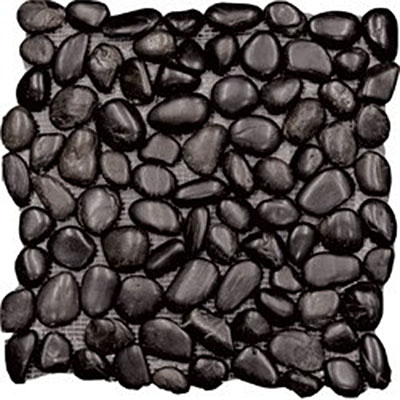 Tilecrest Tilecrest Pebble Rock - Flat Black Tile & Stone