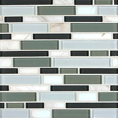 Tilecrest Tilecrest Tiffany Glass Mosaic Sterling Mosaic 3 Tile & Stone