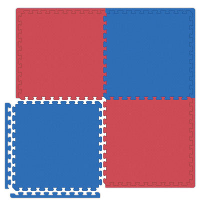 Alessco, Inc. Alessco, Inc. Economy Reversible Soft Floors Red / Royal Blue Rubber Flooring