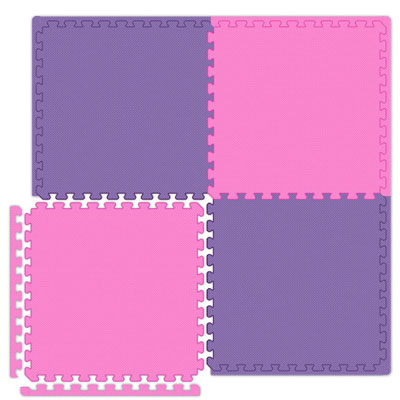 Alessco, Inc. Alessco, Inc. Economy Reversible Soft Floors Pink / Purple Rubber Flooring