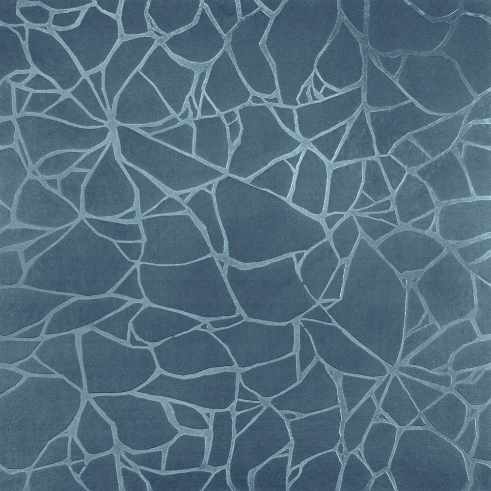 Roppe Roppe Dimensions Tile - Crackled Design Colonial Blue Rubber Flooring