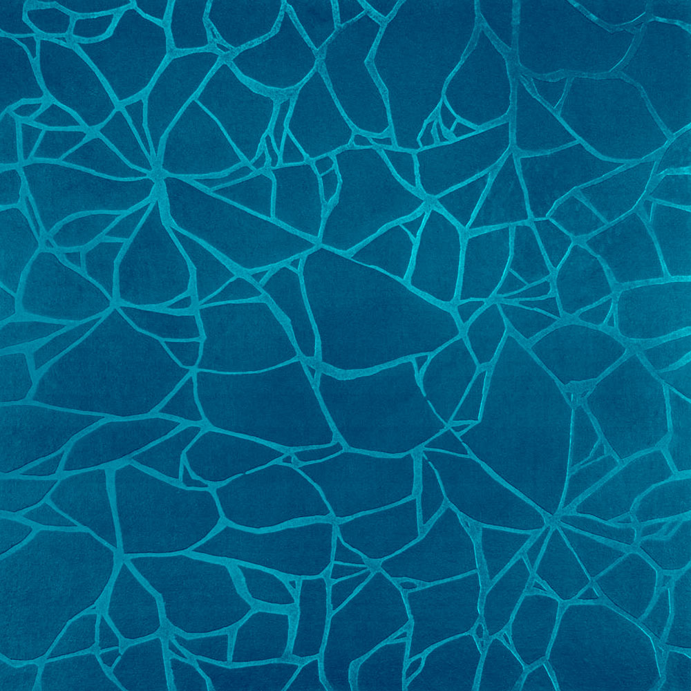 Roppe Roppe Dimensions Tile - Crackled Design Tropical Blue Rubber Flooring