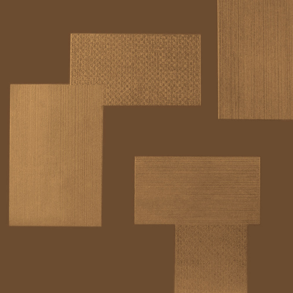 Roppe Roppe Dimensions Tile - Random Design Bronze Rubber Flooring