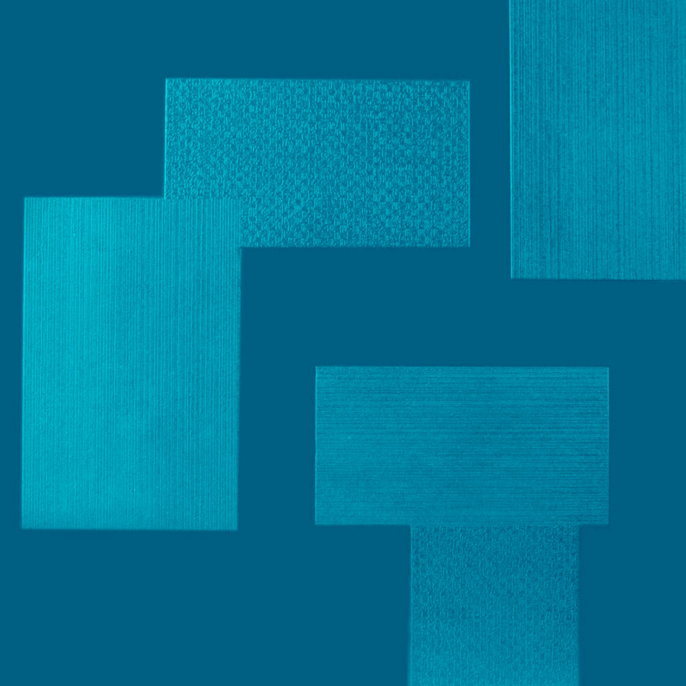 Roppe Roppe Dimensions Tile - Random Design Tropical Blue Rubber Flooring