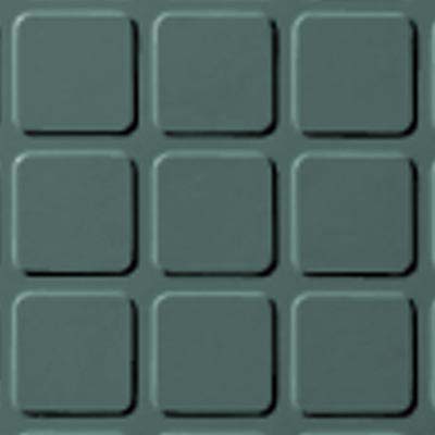 Roppe Roppe Rubber Tile 900 - Raised Square Design (994) Hunter Green Rubber Flooring