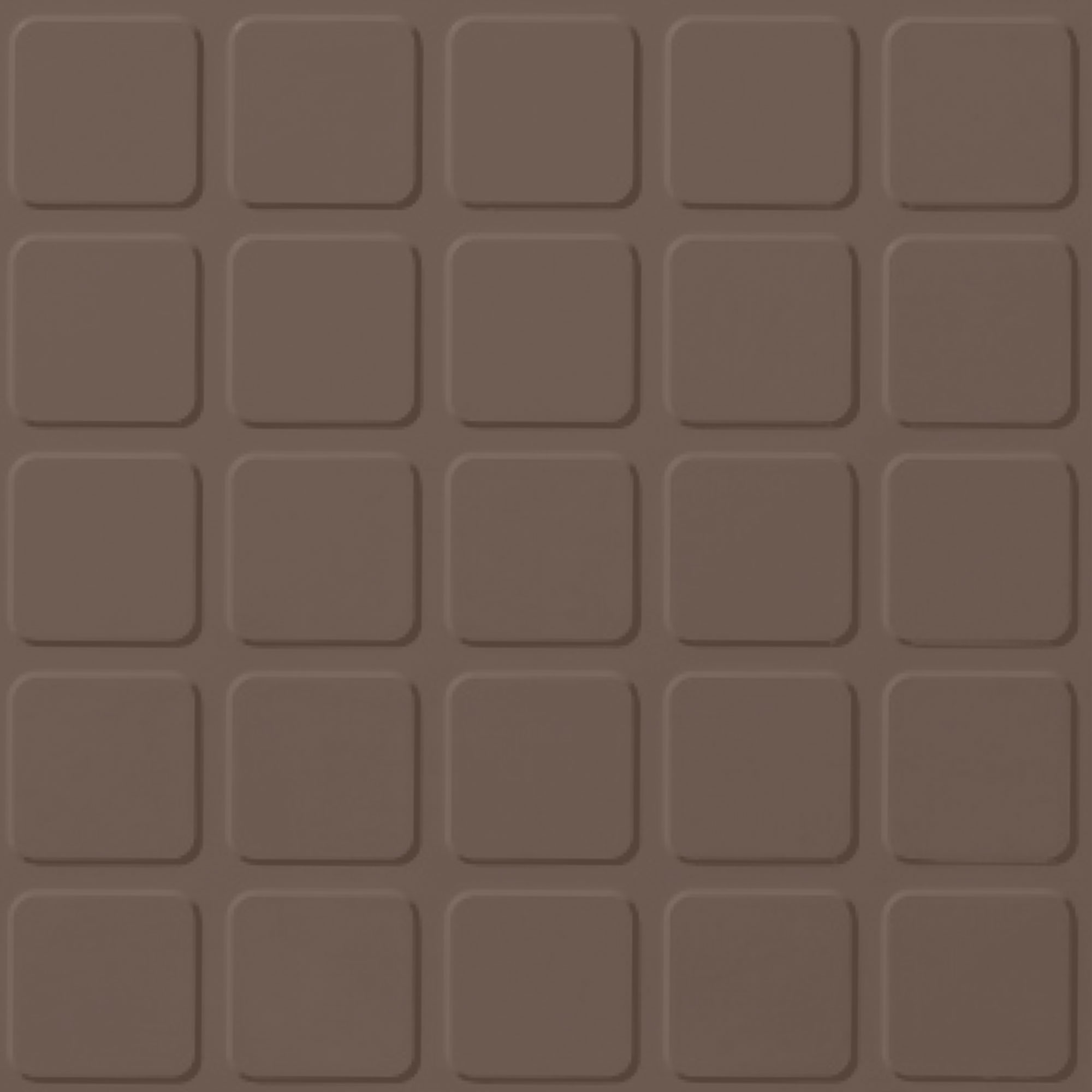 Roppe Roppe Rubber Tile 900 - Raised Square Design (994) Toffee Rubber Flooring
