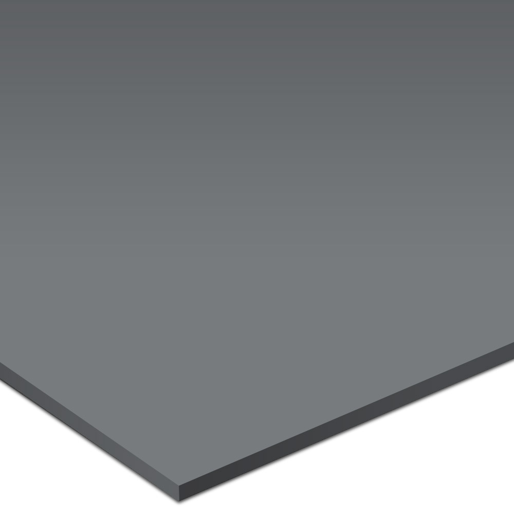 Burke Burke Solid Color Rouleau Round 20 x 20 Vulcanized Rubber Charcoal Rubber Flooring