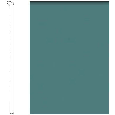 Forbo Forbo 4 Inch Straight Toe Base Teal Vinyl Flooring