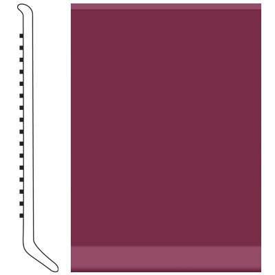 Roppe Roppe 2.5 Inch 1/8 Vinyl Cove Base Plum Vinyl Flooring